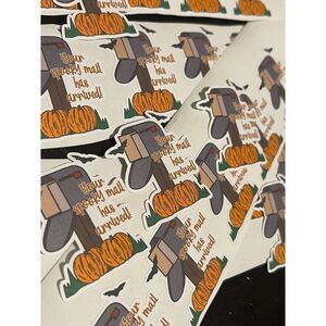 24 Halloween Mailboox Small Business Sticker Labels